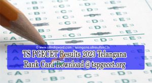 Telangana PGECET Results 2023