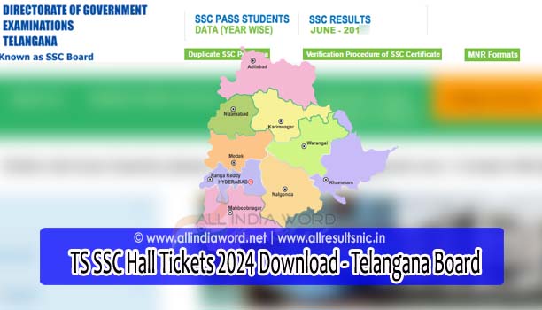 TS SSC Hall Tickets 2024 Download - Telangana 10th Class